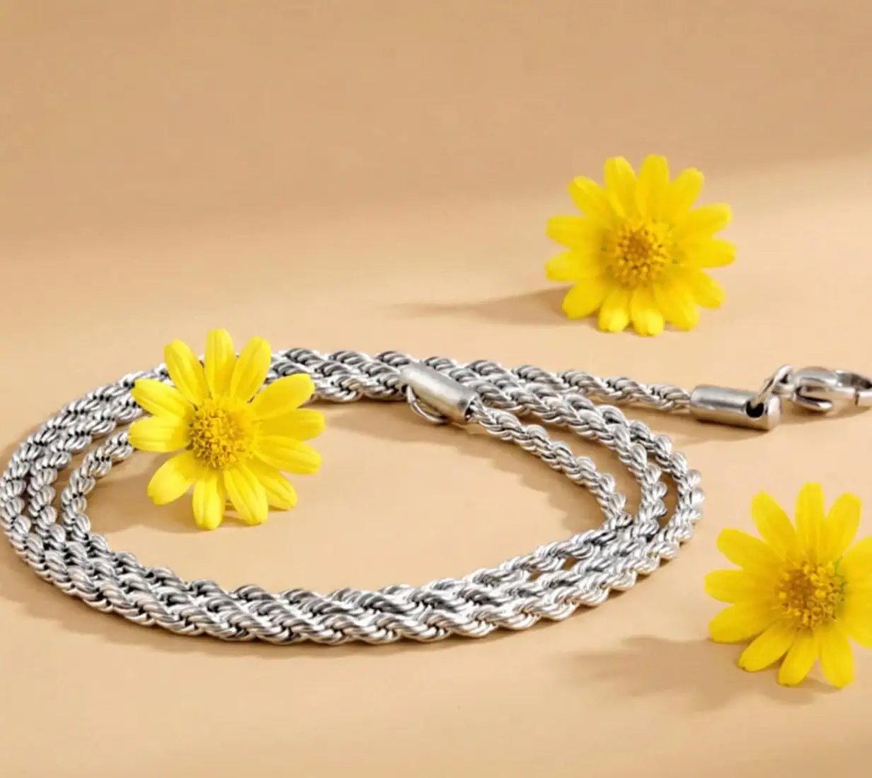 Silver aesthetic chain