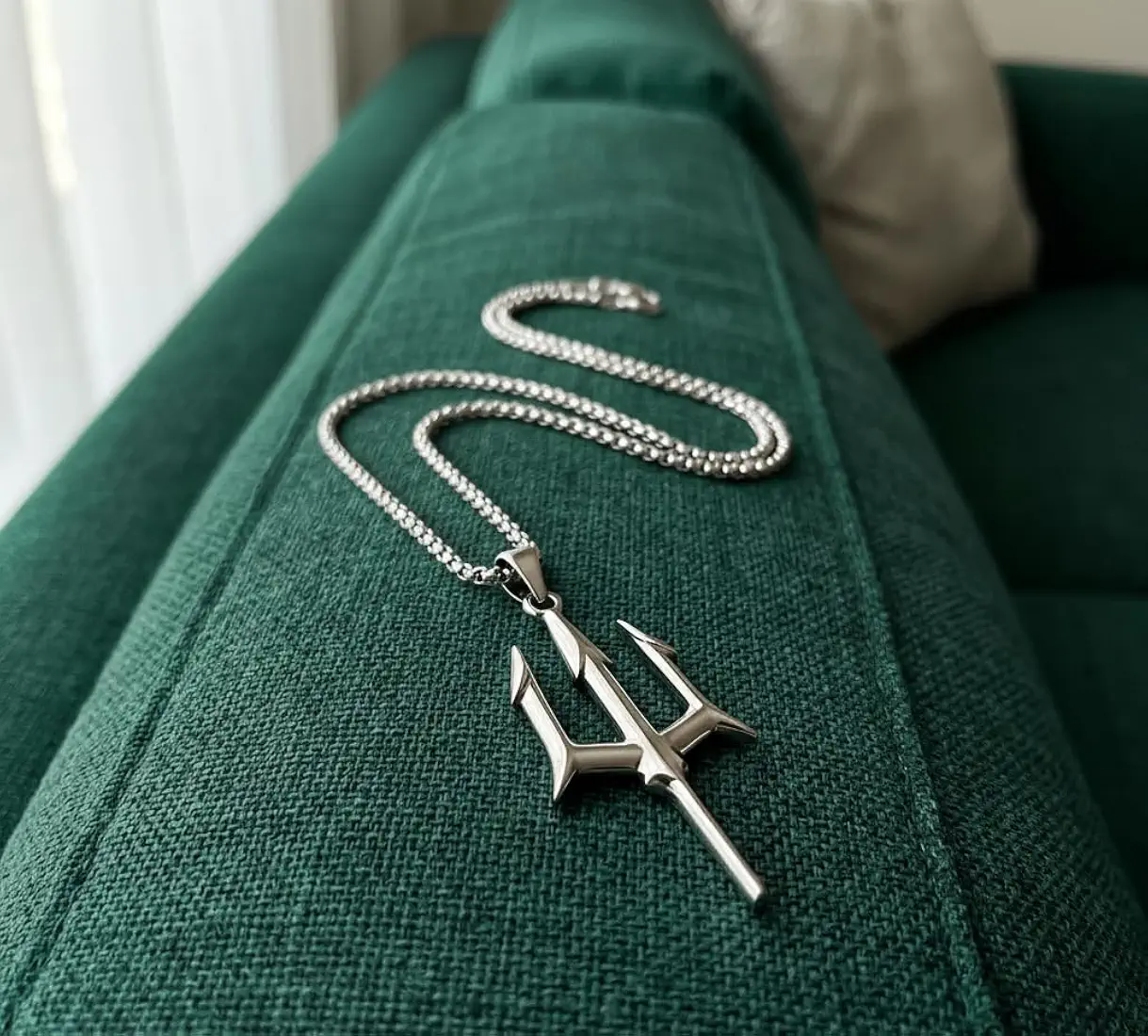 Trident chain pendent 