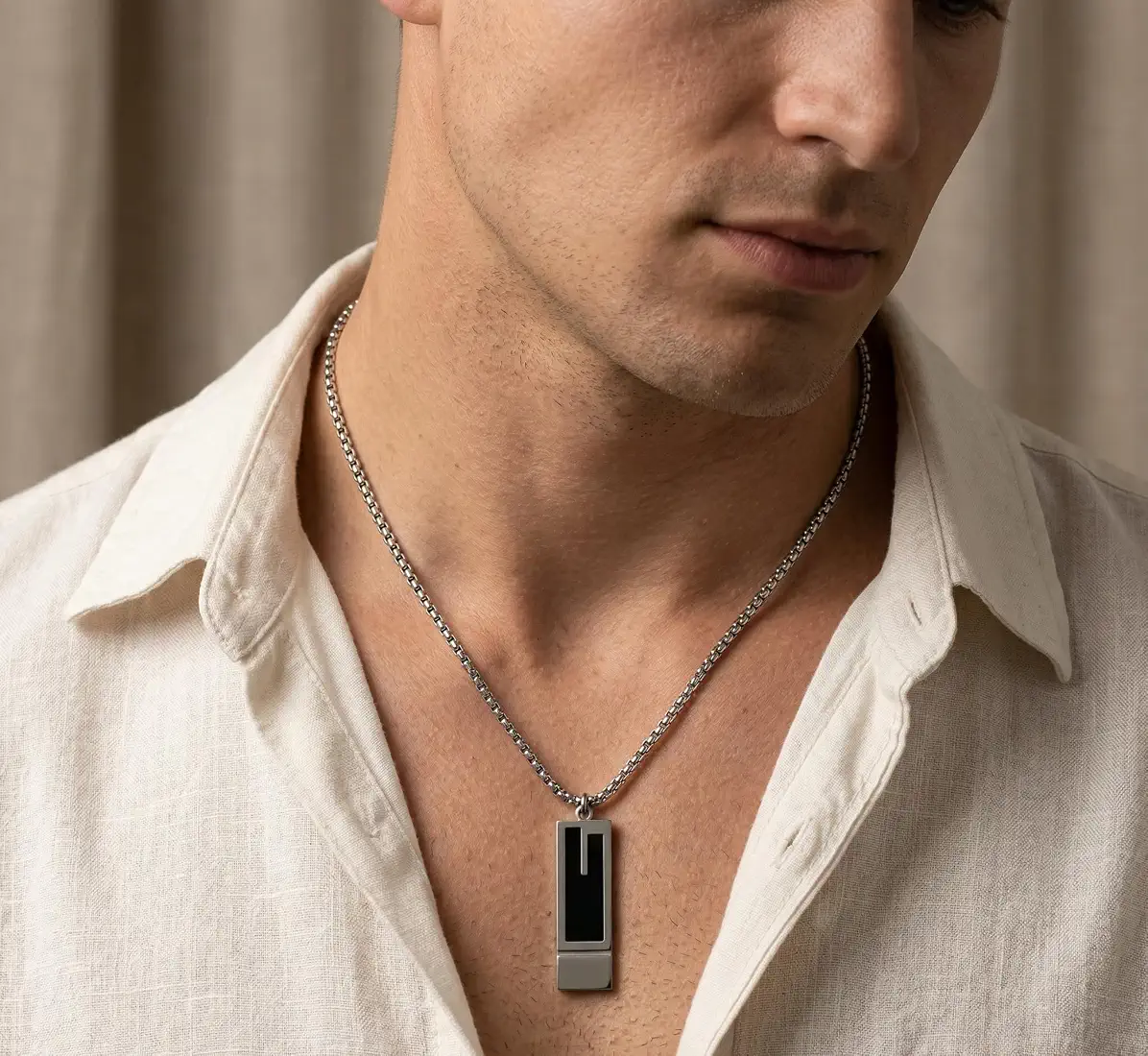 Geometric chainPendant 