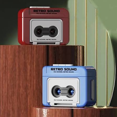 Mini Retro Radio Voice Recorder Keychain